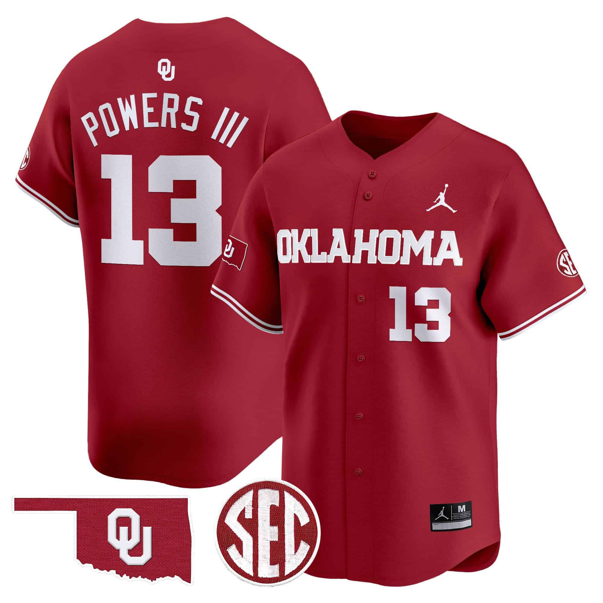 Men Oklahoma Sooners #13 Powers iii Red 2024 Vapor Premier Limited NCAA Jersey->indianapolis colts->NFL Jersey